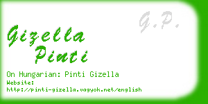 gizella pinti business card